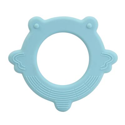 China Baby Teething Toys New Animal Custom Blue Pink Soft Silicone Eco - Friendly for sale