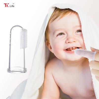 China Milk Teeth Cleaning Portable Health Milk Teeth Cleaning Children Silicone Finger Toothbrush for sale