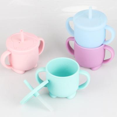 China Factory Direct Selling High Quality BPA Free Silicone Kids Snacks Baby Sippy Cup for sale