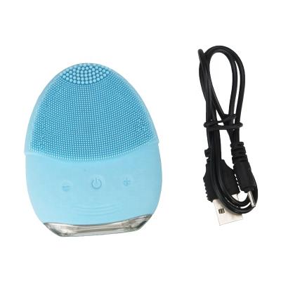 China Rechargeable Electric Sonic Power Perfect Silicone Facial Pore Detergent Remover Skin Care Brush for sale