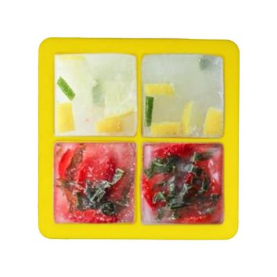 China Eco Sustainable Certified Reusable Silicone Ice Cube Mold for sale