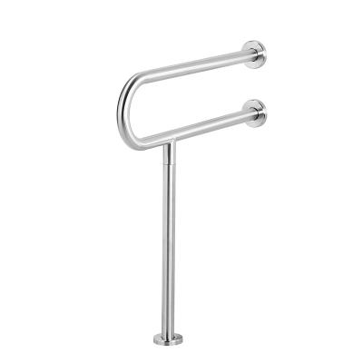 China Modern Older Bathroom Toilet Railing 304 Stainless Steel Household Safety Railing Toilet Wall Fixing Device for sale