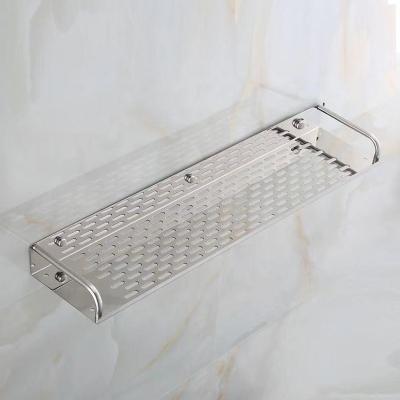 China Stainless Steel Bathroom Wall Shelf Punch Free 60cm Wall Mounted Type for sale