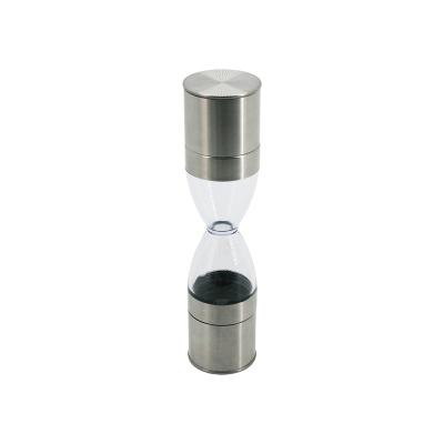 China Manual Stocked Stainless Steel Two Layer Cooking Using Ceramic Pepper Mill for sale