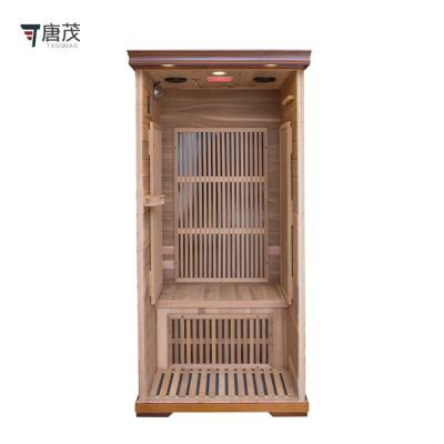 China Healthy Person Sauna Computer Control Panel Quality Assurance Lifestyle 1 Wooden Cabin Sweated Steaming Room Sauna Room for sale