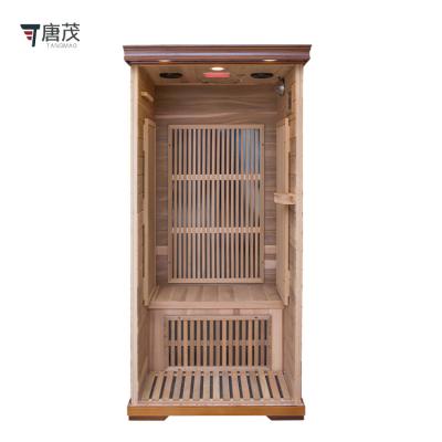 China Far Steaming Wooden Steaming Room Household Sweat Comfortable Computer Control Panel Experience for sale