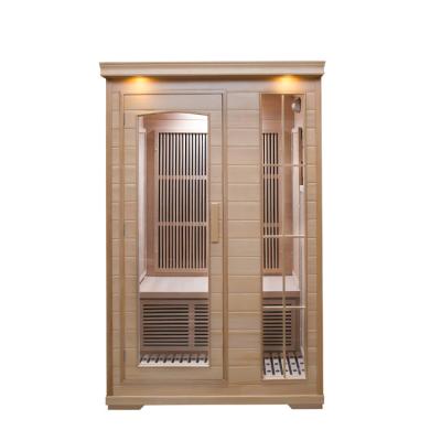 China Hot Sale New Product Computer Control Panel Infrared Carbon Panel Hemlock Sauna Room Sauna Room With Wooden Handle for sale