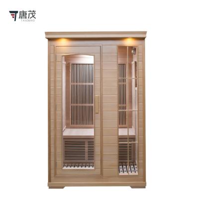 China Portable Computer Control Panel Hemlock Carbon Panel Sauna Room Sweat Dry Steaming Room Steam Sauna Rooms for sale