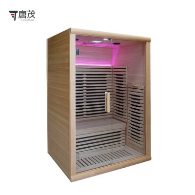 China Traditional Glass Custom Sauna Room 2 Person Computer Control Panel Computer Control Panel Dry Steam Sauna Room for sale