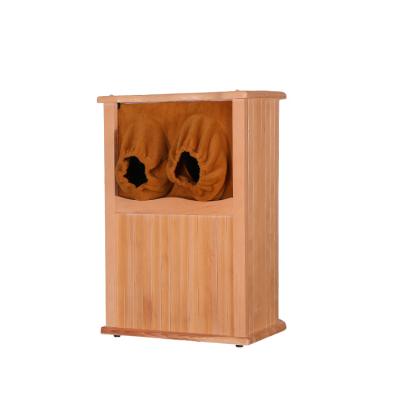 China Computer Control Panel Personal Soft Warm Germanium 66 Stone Foot Sauna Bath Far Infrared Wooden Bucket for sale