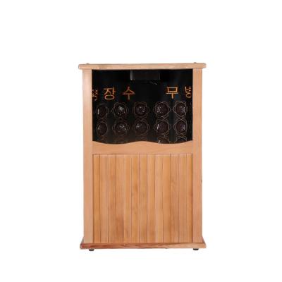 China Computer Control Panel Foot Sauna Foot Barrel Personal Care Appliances Far Infrared Solid Wood Sauna Spa Infared Home Heater for sale