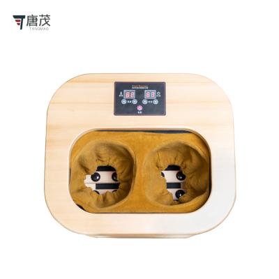 China Computer Control Panel Foot Massage Carbon Fiber Heater Canadian Hemlock Foot Far Infrared Wooden Sauna for sale