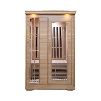 China Wooden Computer Control Panel Modern Style Indoor Infrared Far Infrared Dry Steamer for sale