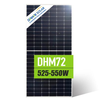 China Solar Power System Home Dahai 525W 530W 540W 550W 182mm High Efficiency 144cell 10bb Monocrystalline Solar Panels With TUV/CE/ISO Certificates for sale