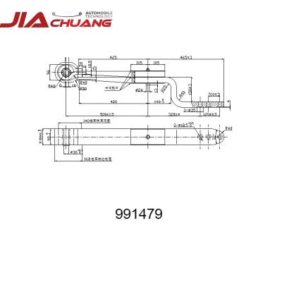 China 52CrMoV4 OE 991479 Truck Spare Part Parabolic Air Link Spring for sale