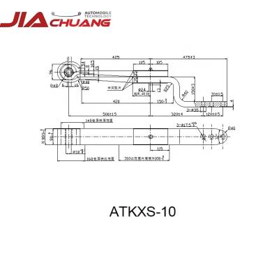 China 52CrMoV4 OE ATKXS-10 Truck Spare Part Air Link Parabolic Spring for sale