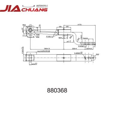 China 52CrMoV4 OE 880368 Truck Spare Part Parabolic Air Link Spring for sale