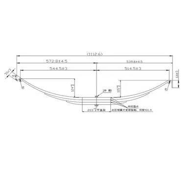 China Trailer Part Truck Part OE TRA-2727 Mechanical Auto Parabolic Leaf Spring Suspension Leaf Spring for sale