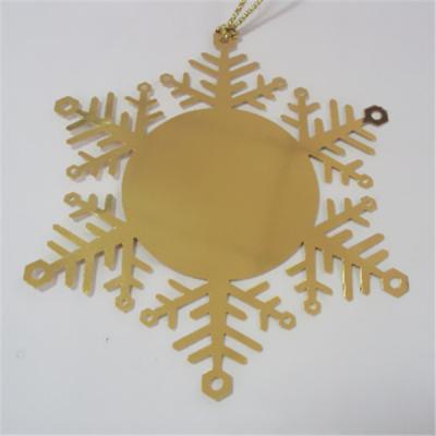 China Christmas gift snowflake design photo etched bookmarks, snowflake etched page bookmarks, for sale