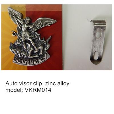 China Metal St. Michael Car Visor Clips, metal Guardian auto visor clips, metal religious gifts, for sale