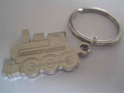 China Metal train design key holder, China manufacturer for customized metal keyrings, MOQ300pcs for sale