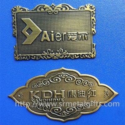 China Custom made antique brass name plate sign plaques, China wholesale prices small quantity, for sale