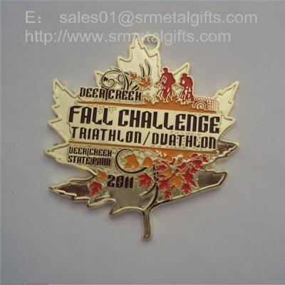 China Custom metal sports challenge medals, painted designer metal sports medals and medallion, for sale