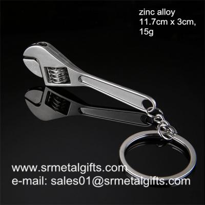 China Metal spanner keychains wholesale, metal lever tools key holder manufacturer China for sale