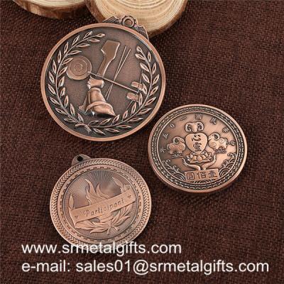 China Antique bronze engrved metal coins, custom metal token wholesale for cheap, for sale