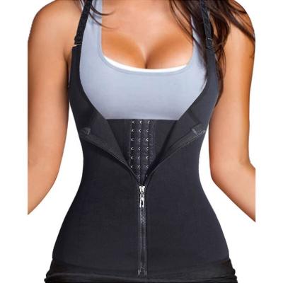 China Breathable Women Plus Size Waist Trainer Corset Vest Compression Sweat Abdomen Body Shaper Belt Postpartum Faja for sale