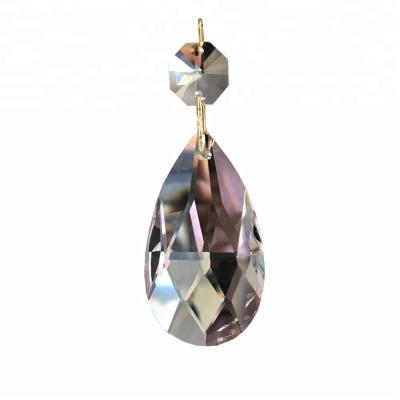 China AAA K9 Clear Teardrop Glass Crystal Chandelier Decorative Prism Parts for sale