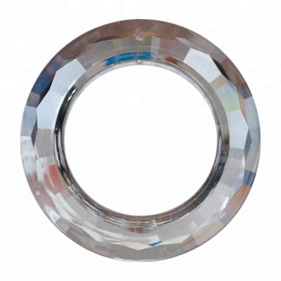 China Crystal Machine Cut Glass Crystal Circle Prism Parts for Chandelier Lighting for sale