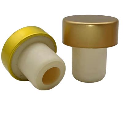 China Good Quality Pilfer Proof Polymer Cork For Glass Liquor Bottle T Cork Top Factory Price High for sale