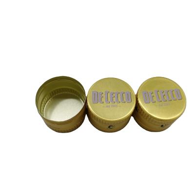 China Custom Logo Color Size Aluminum Wine Bottle Lid Whiskey Pilfer Proof Aluminum Cap For Vodka Glass Bottle Cap Aluminum Lid for sale