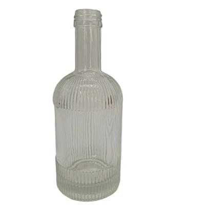 China Customizable Whiskey Vodka and Rum Wine Glass Bottle Juice One-Stop Beverage Glass Bottle Manufacturers for sale