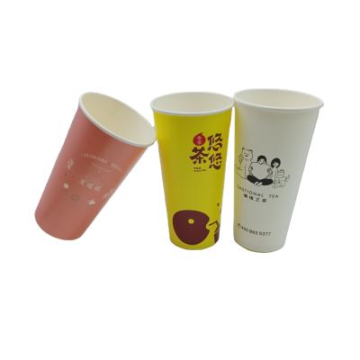 China Recyclable Paper Cup Different Size Custom Colors Custom Logo Disposable Coffee Cups Eco-friendly Paper Cup For Water for sale