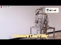 nyb25 stainless steel vertical pressure leaf filter for edible oil industry