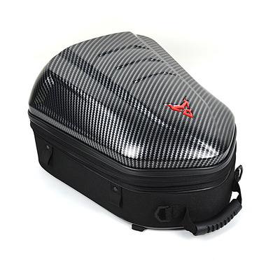 China Reflective Waterproof Expandable Waterproof ABS Carbon Fiber Backpack Large Capacity Tail Bag Motorcycle Motor Bag for sale