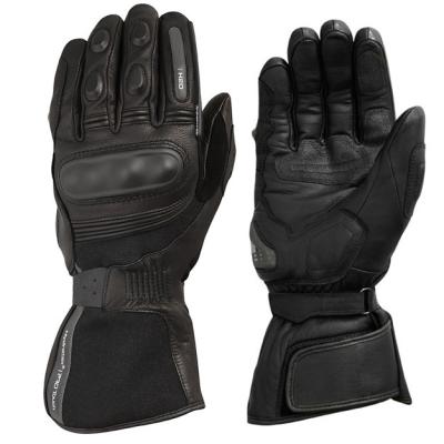 China Waterproof Full Finger Winter Black Gloves Leather Motorcycle Motocross Trick Mens Training for sale