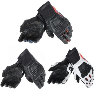 China Full Finger Pro Genuine Leather Race In Motorcycle Gloves Motorbike Motocross Racing for sale