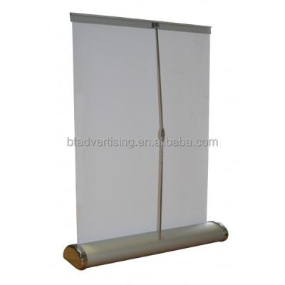 China BT-WX -089 A3 A4 Size Mini Desktop Aluminum Single Side Lightweight Roll Up Banner Stand, Exhibition Display Roll Table Banner for sale