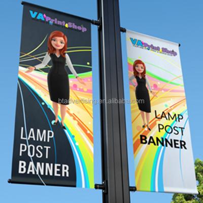 China BT-WX Vinyl Street Hanging Banner, Lamp Post Banner, Street Pole Banners for sale