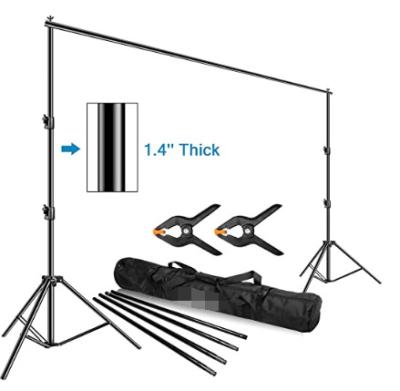 China PVCVinyl Photo Studio Backdrop Video Stand, Heavy Duty Adjustable 10 x 12ft Photography Muslin Background Stand System Kit for sale