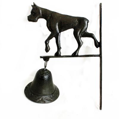 China European handcraft decoration cast iron the great dane welcome doorbell for home decoration for sale