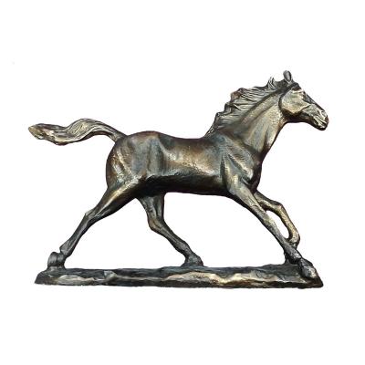 China Eco - Friendly Antique Eco - Friendly Handmade Aluminum Running Horse Home And Garden Animal Decorative Sculpture for sale