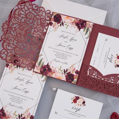 China China Luxurious Wedding Invitation Card With Affordable Price Invitation Card Wedding Invitation Card for sale