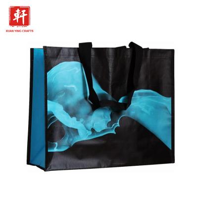 China Big new eco-friendly hot desgin recyclable custom printed color shopping plastic pp woven bag for sale