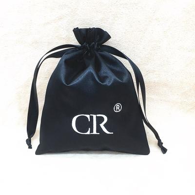 China Eco - Friendly Custom Branded Satin Cord Storage Packaging Black For Gift for sale