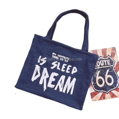 China Recycled Printed Cotton Shopping Bag Customized Logo Tote Shopping Bag Canvas Bag With Logo for sale