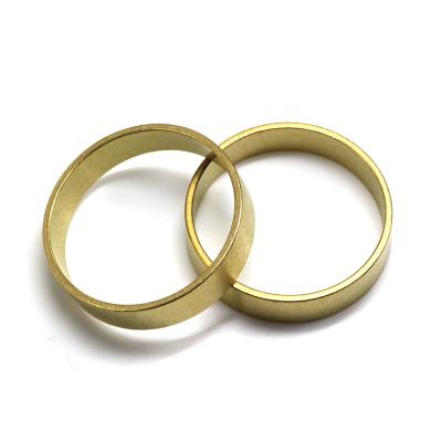 China 10 Sizes Wide Thin Chunky Gold Filled 18K Rings Custom Sizes Wide Thin Chunky Gold Filled 18K Rings Shiny Circle Geometric Rings For Women Plain Minimalist Brass Jewelry for sale